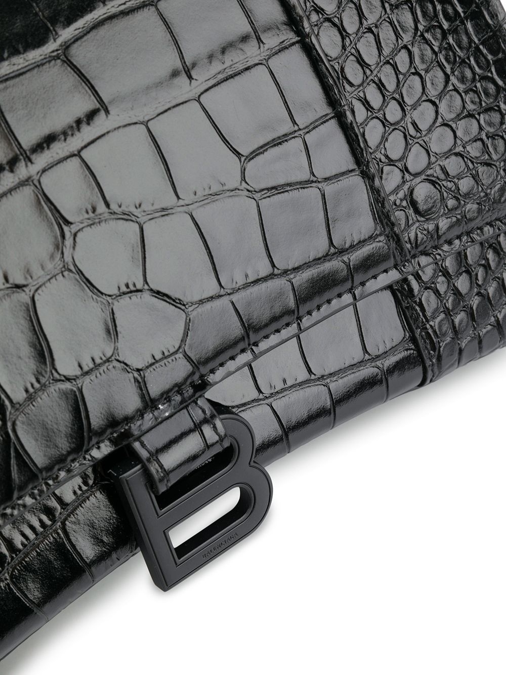 croc embossed effect tote bag - 5