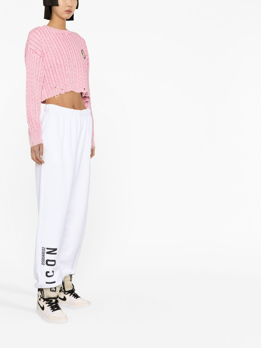 Icon logo jersey track pants - 3