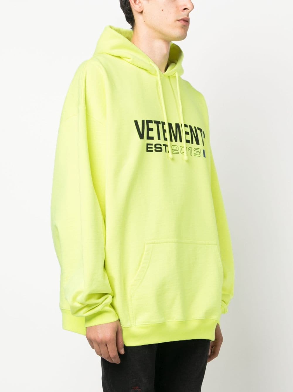 VETEMENTS logo-print drawstring hoodie | REVERSIBLE