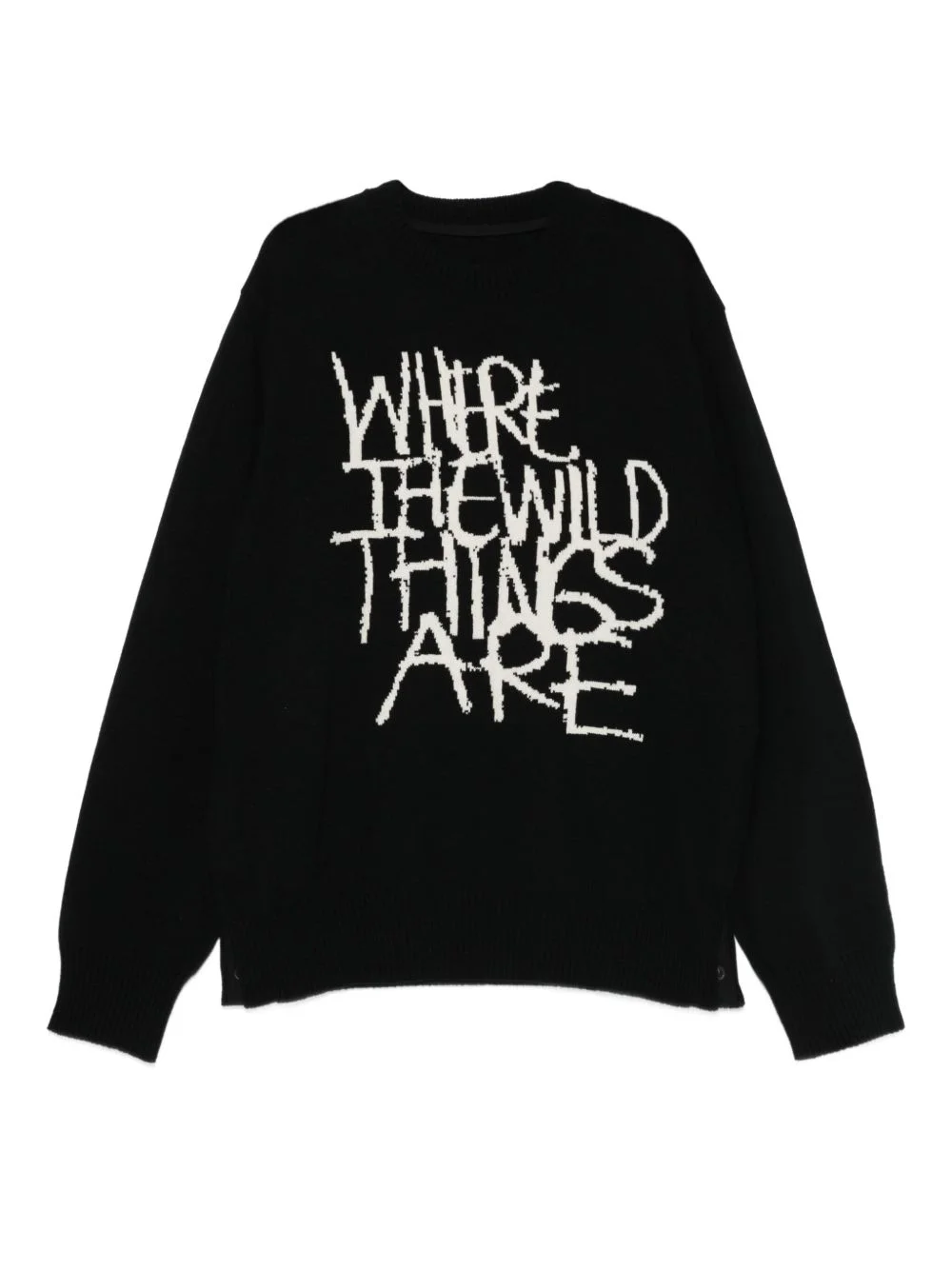 text-print sweater - 1