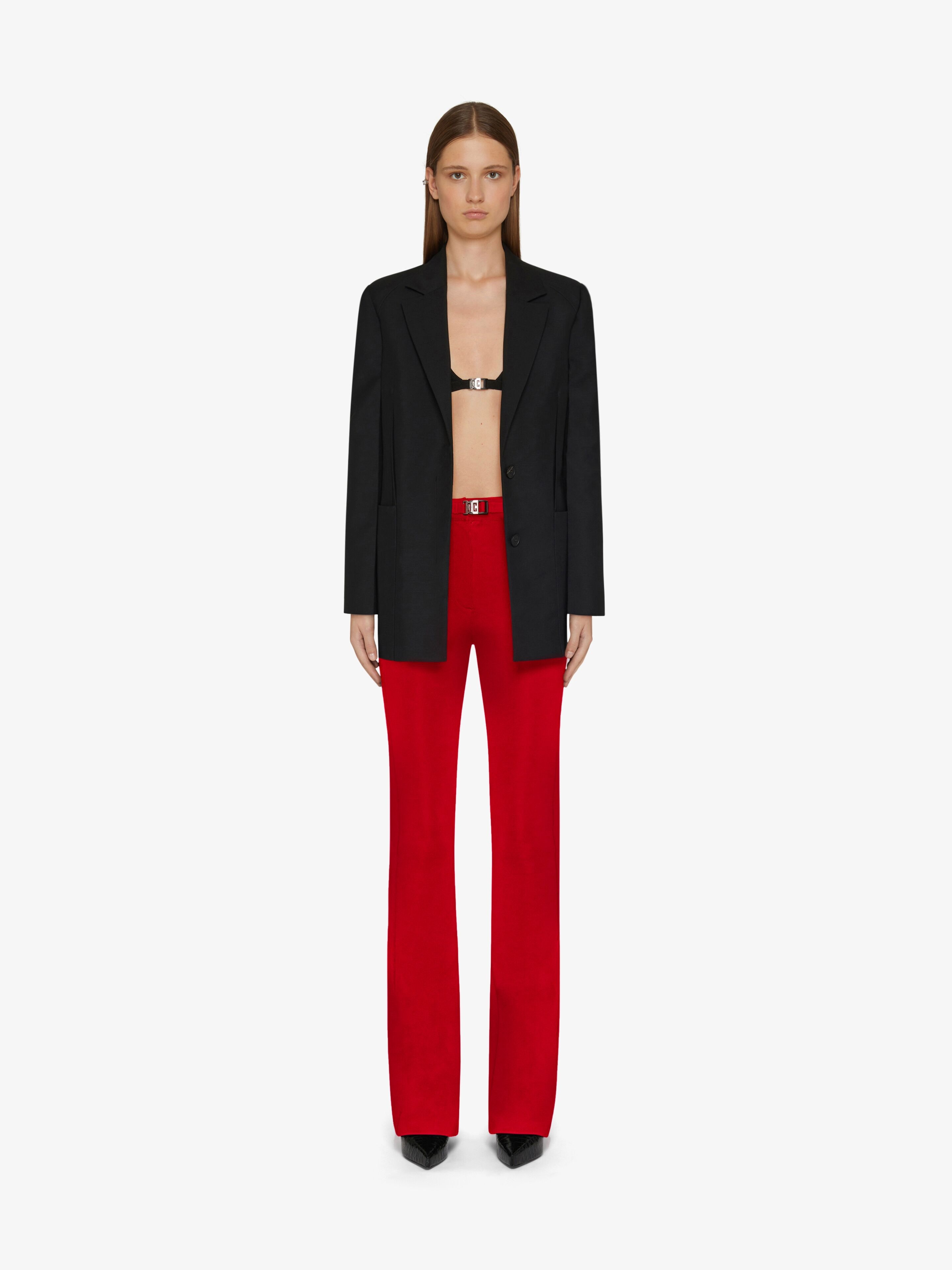 4G BELTED VISCOSE PANTS - 2