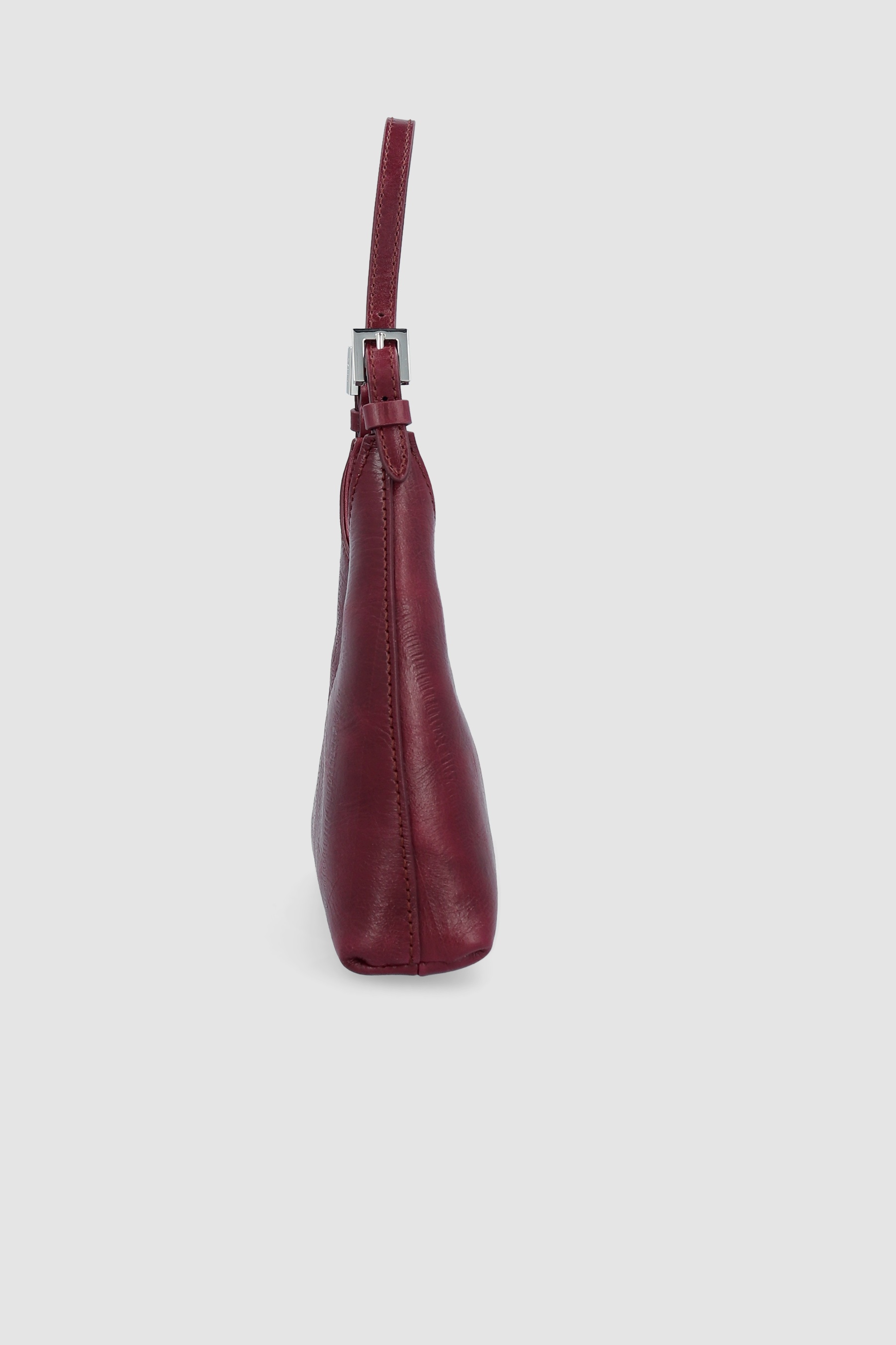 BABY CAMRYN SOUR CHERRY EEL EMBOSSED LEATHER TOP-HANDLE BAG - 4