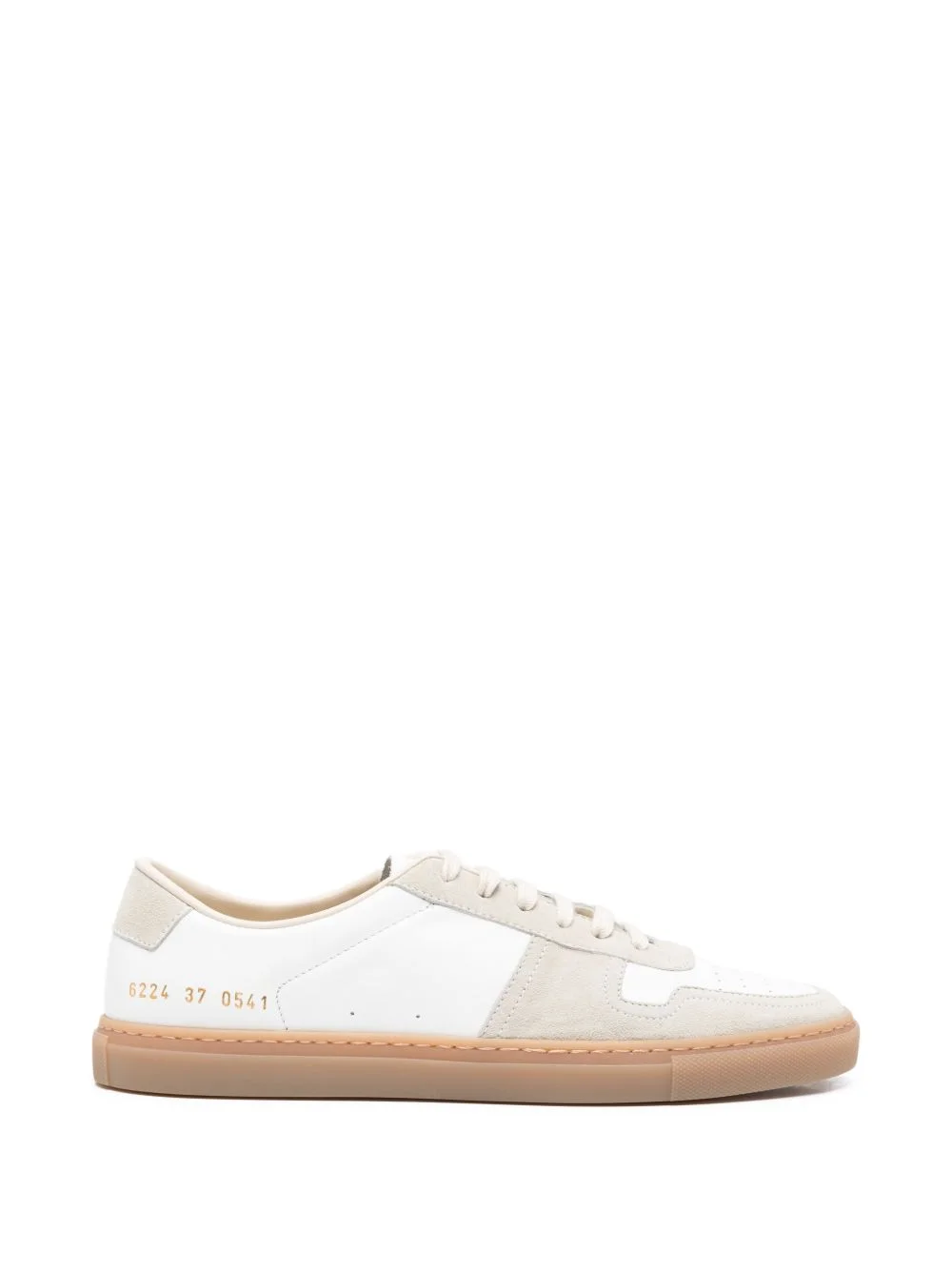 panelled lace-up sneakers - 1