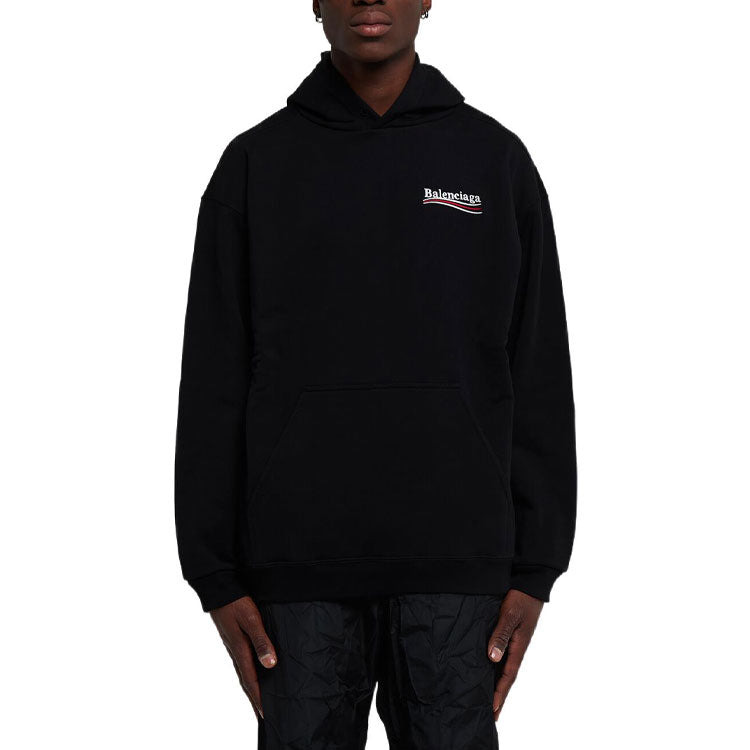 Balenciaga Political Campaign Hoodie Medium Fit 'Black' 600583TKVI91070 - 6