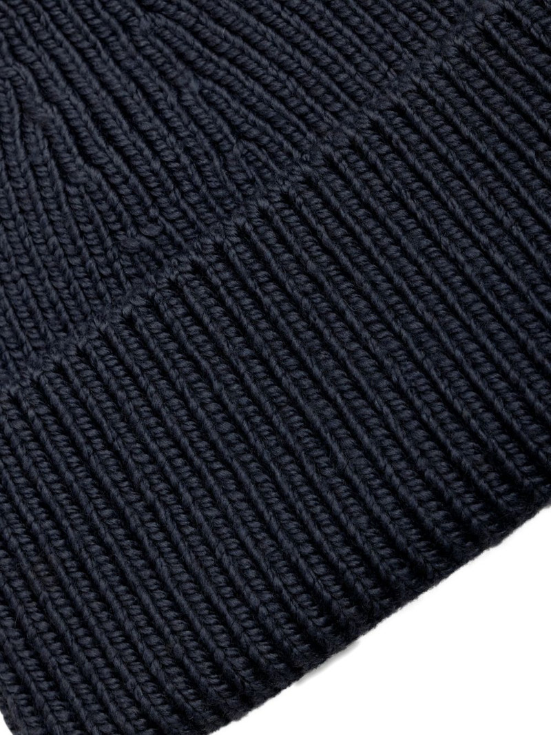 tonal-logo wool beanie hat 4