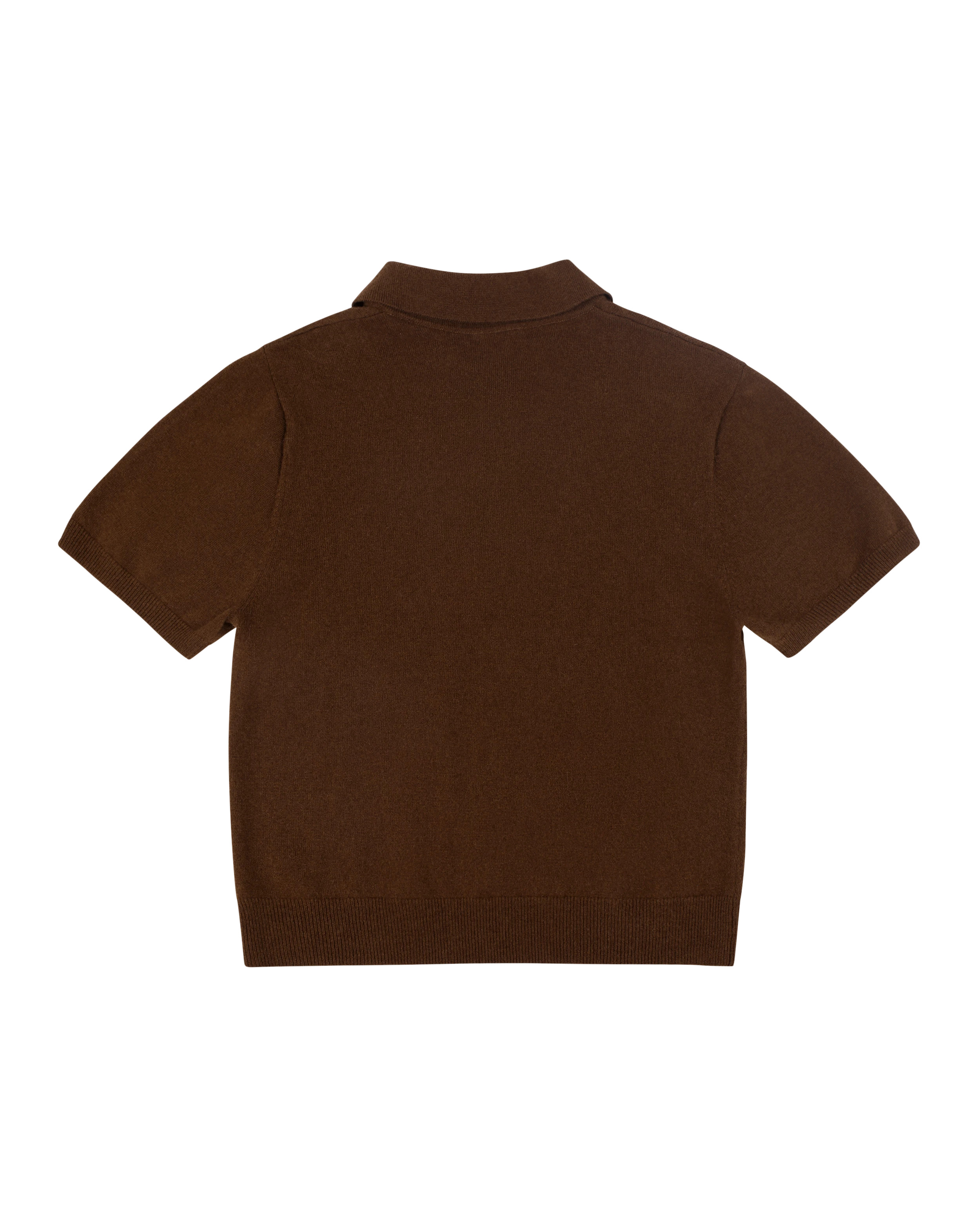 SHORT SLEEVE KNIT POLO CEDAR - 7