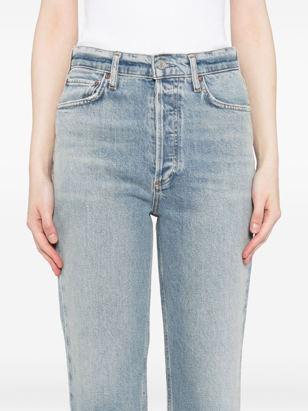 90's pinch waist crop jeans - 5