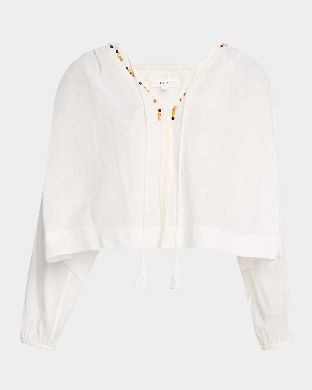 Jodie Beaded Long-Sleeve Top - 1