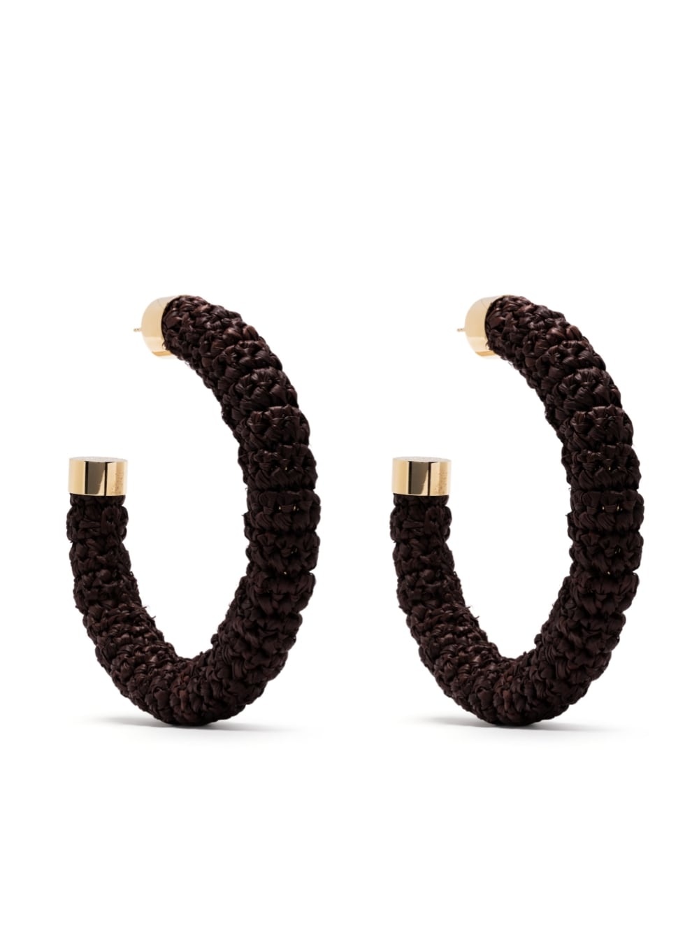 【送料&関税込】Jacquemus Les CrA£AColes Raphia Earrings Jacquemus Les Crã©oles Raphia Earrings In Brown | ModeSens