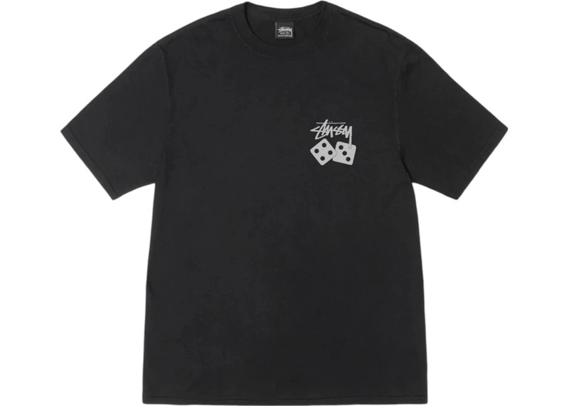 Stüssy Stussy Dice Pigment Dyed Tee Black outlook