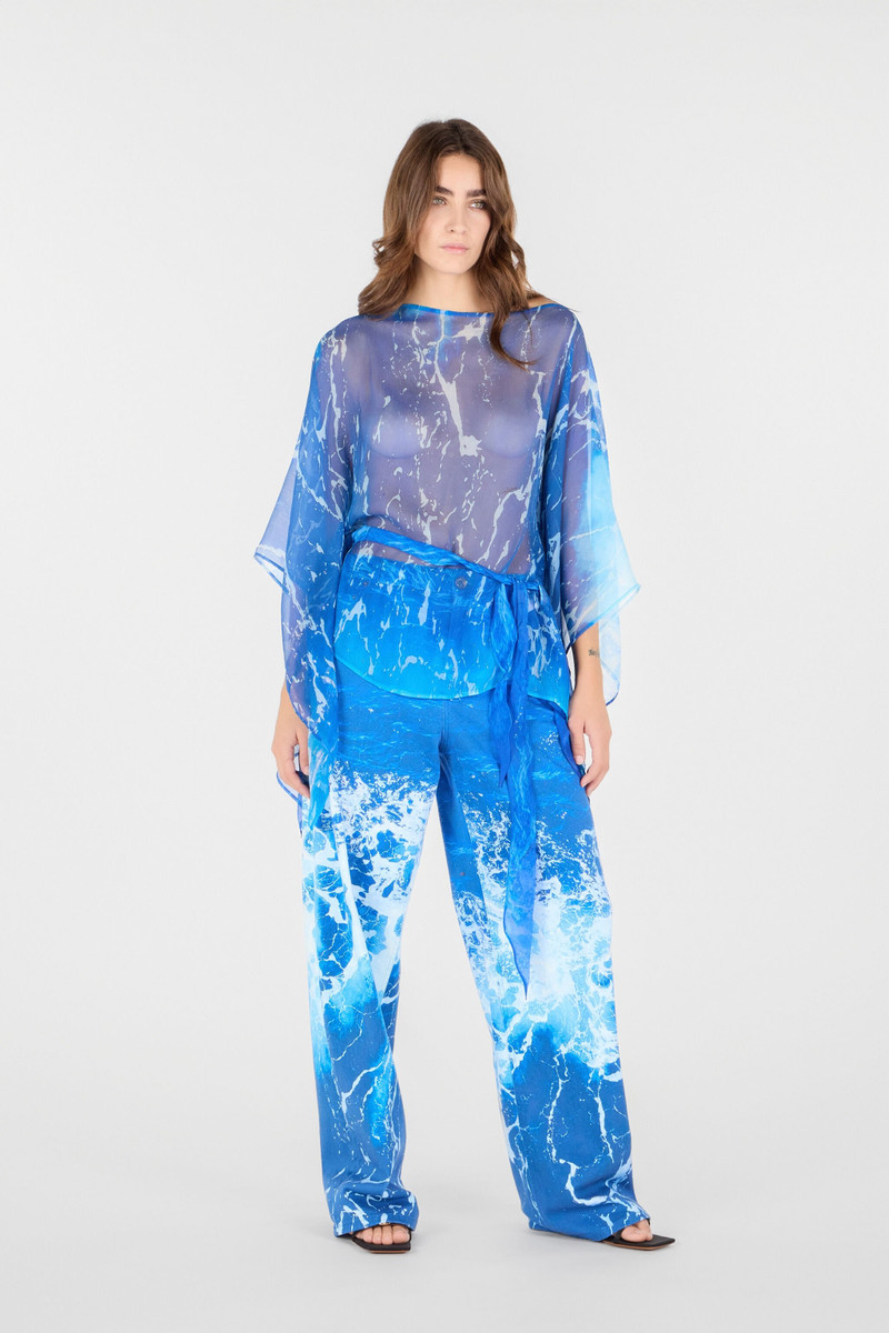 Roberto Cavalli Stretto di Messina Print Jeans outlook