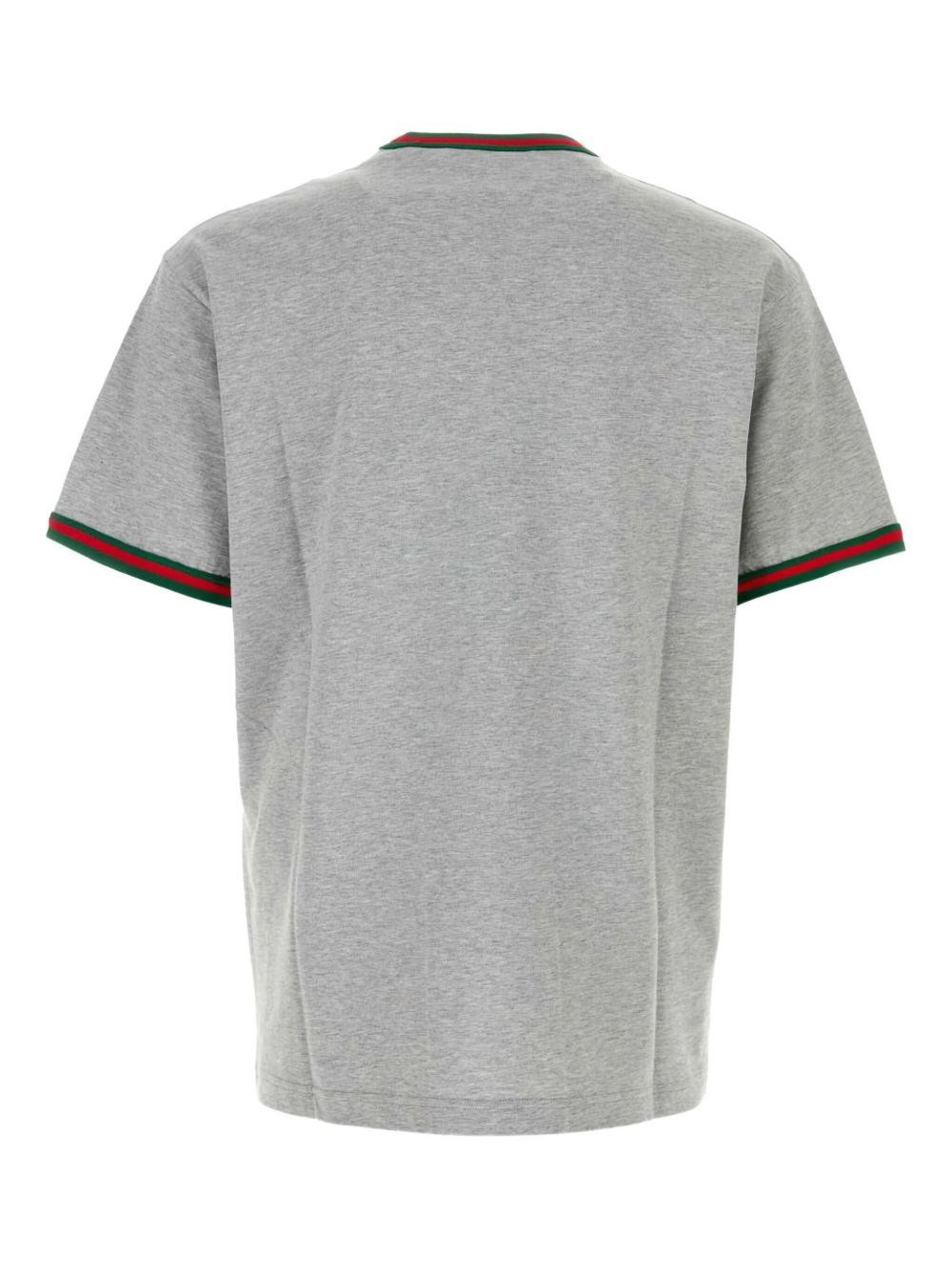 Web detail cotton t-shirt - 2