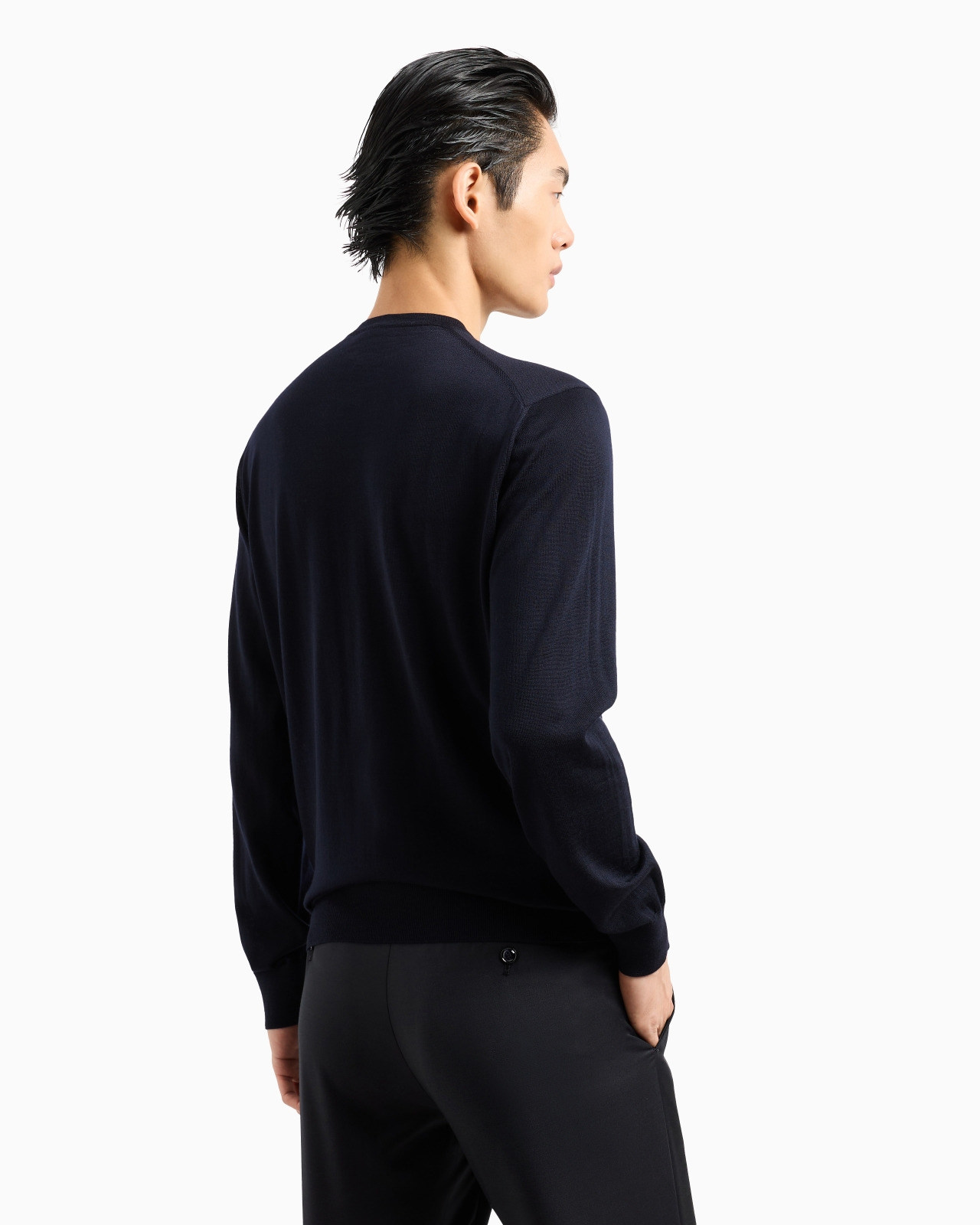 Virgin-wool, crew-neck jumper - 3