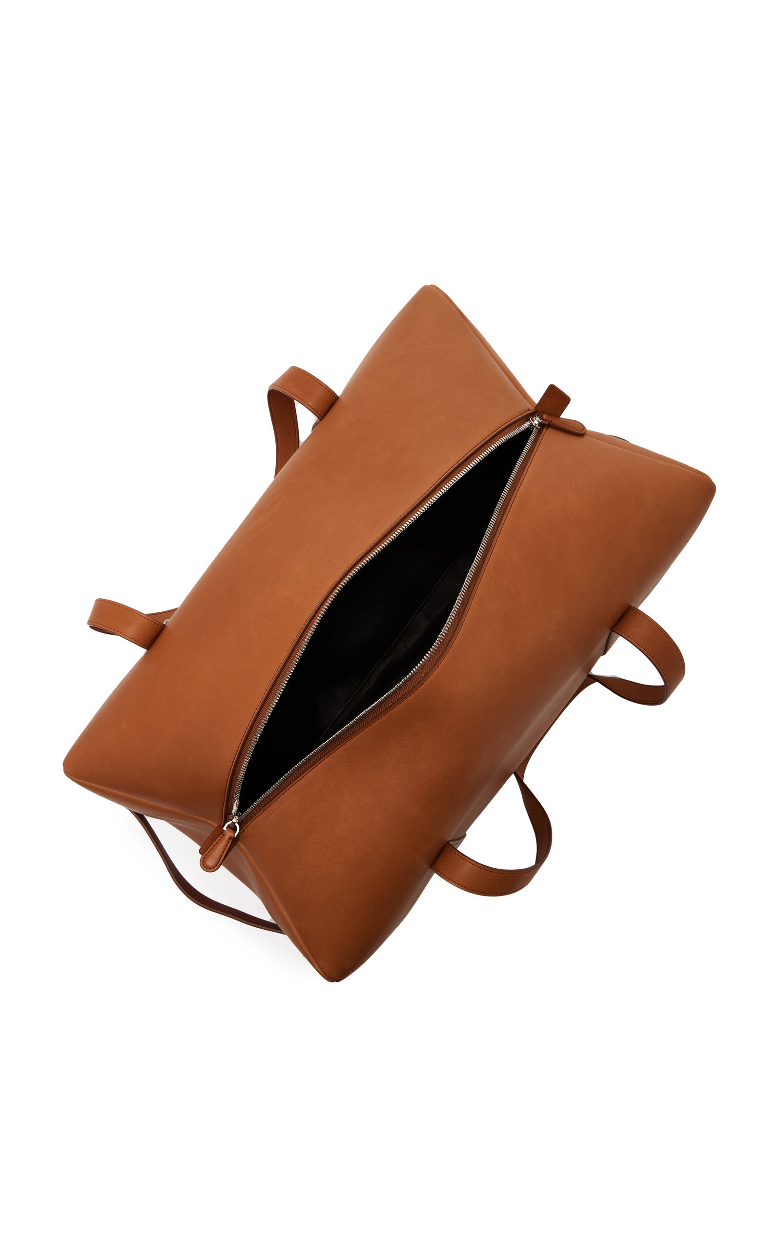 The Row Gio Leather Duffle Bag neutral | REVERSIBLE