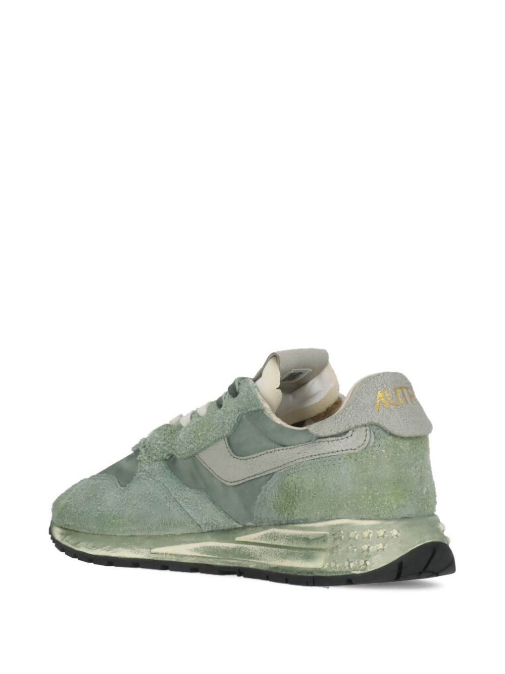 Reelwind metallic-panel suede sneakers - 3