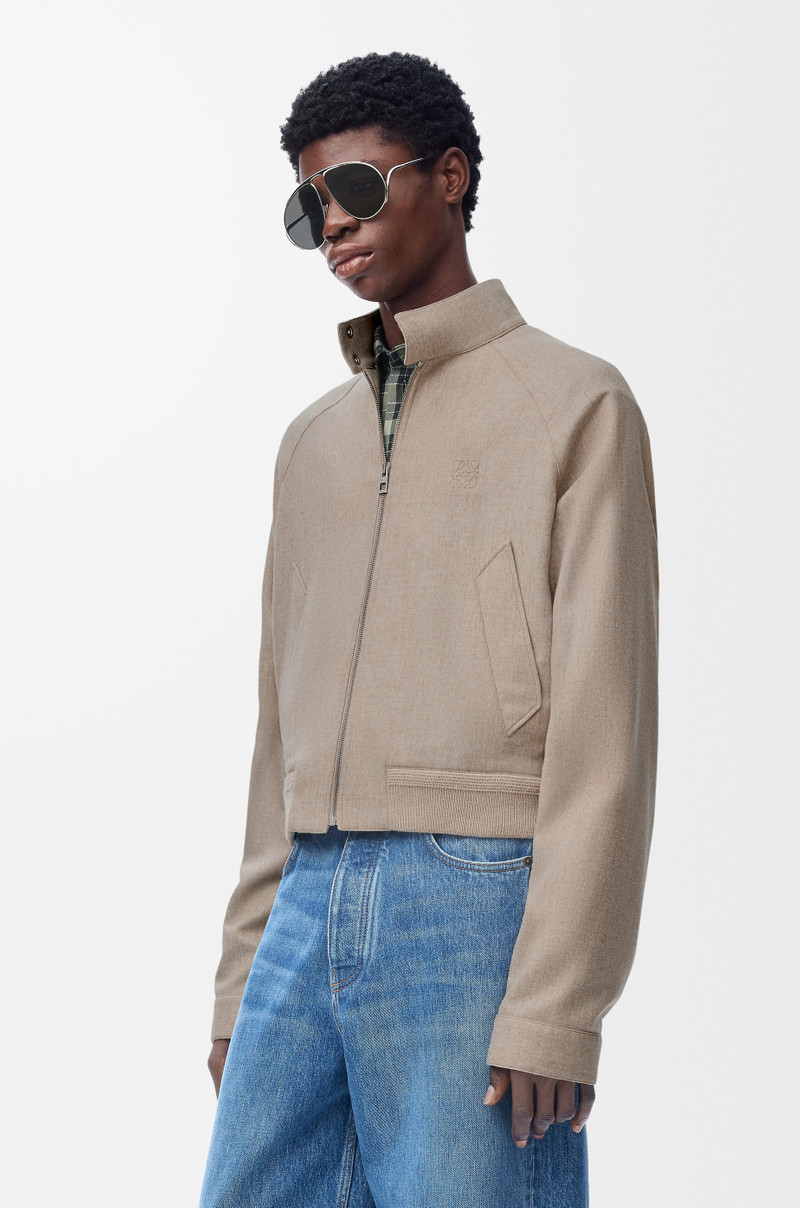 Zip-up jacket in wool and cashmere 3