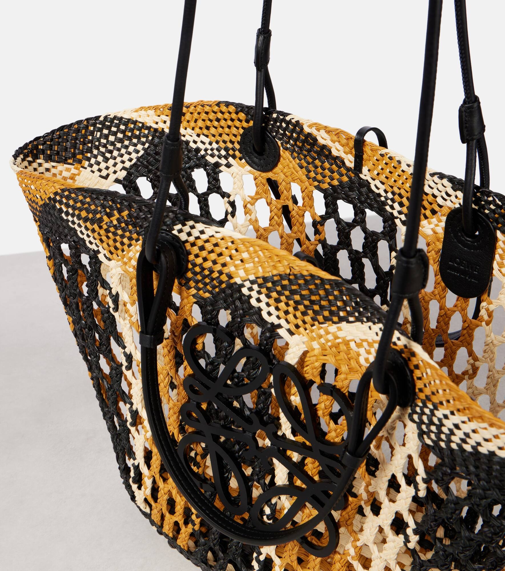 Paula's Ibiza Anagram Medium basket bag - 3