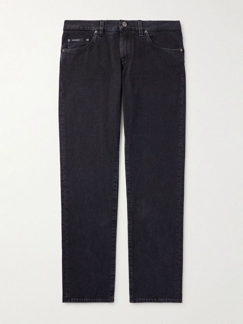 Straight-Leg Jeans Black 1