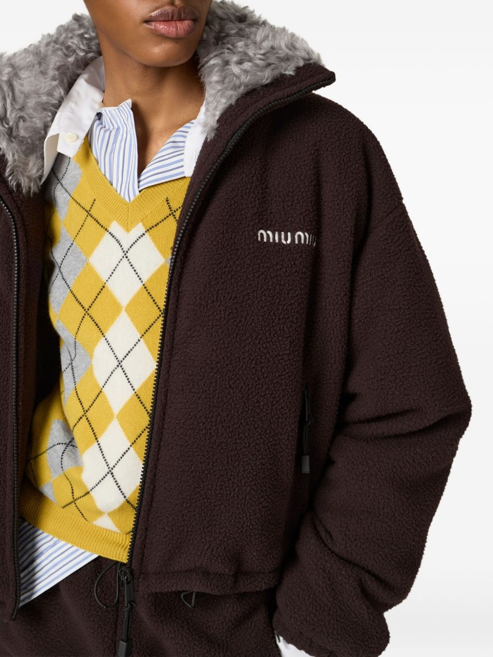 fleece down jacket - 4