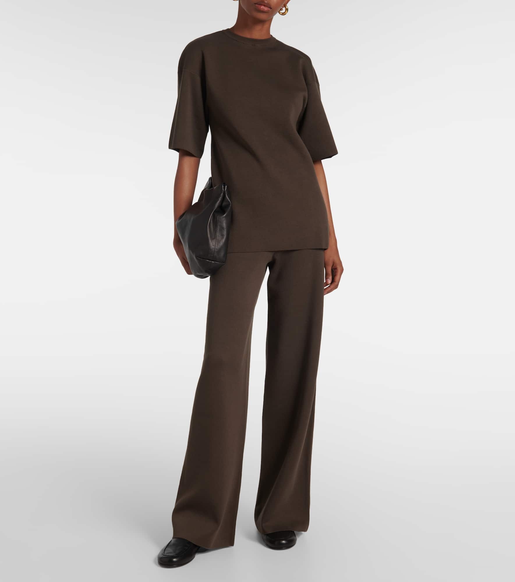 Perse wool and cotton-blend pants - 2