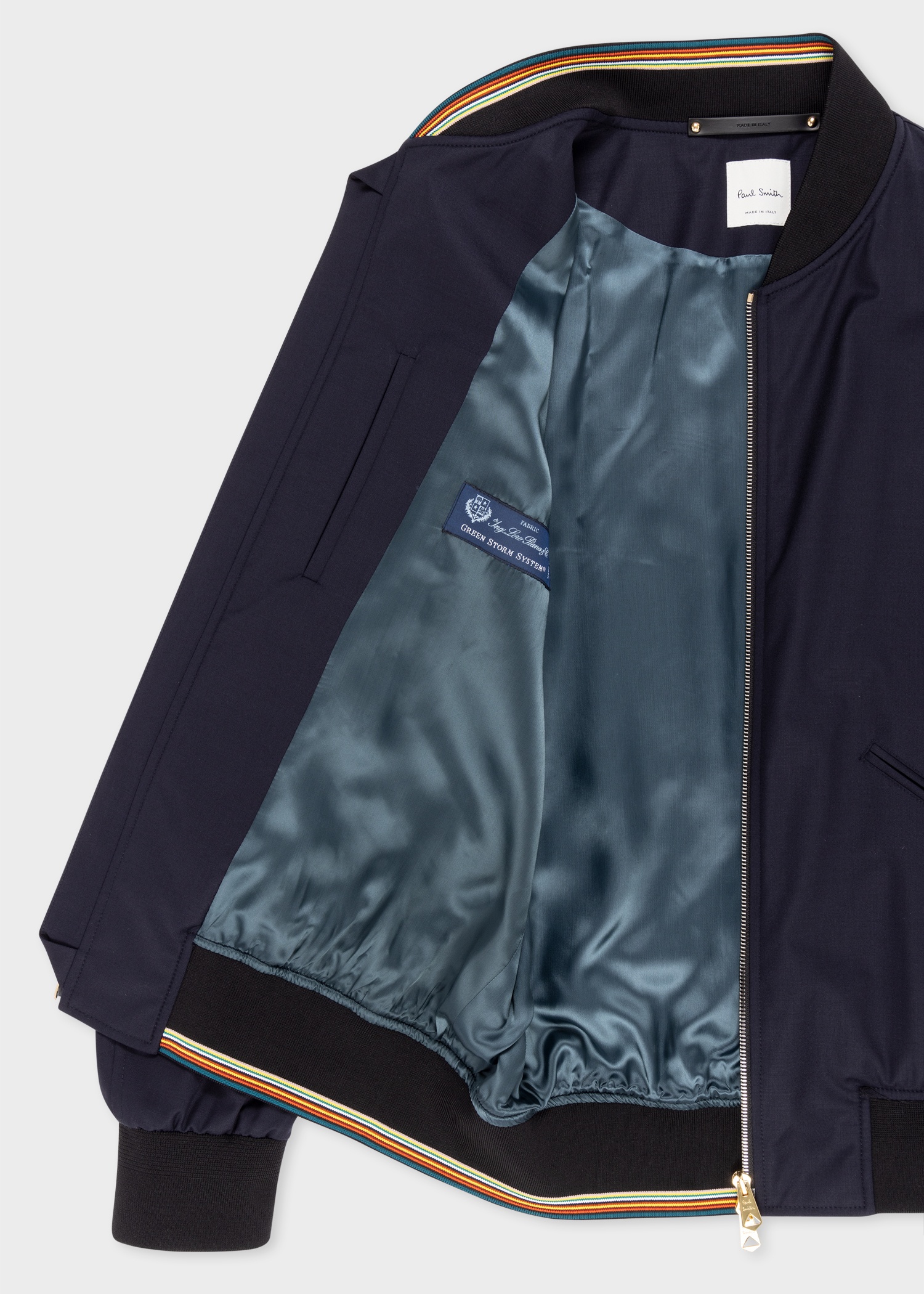 'Storm System' Wool Bomber Jacket - 3