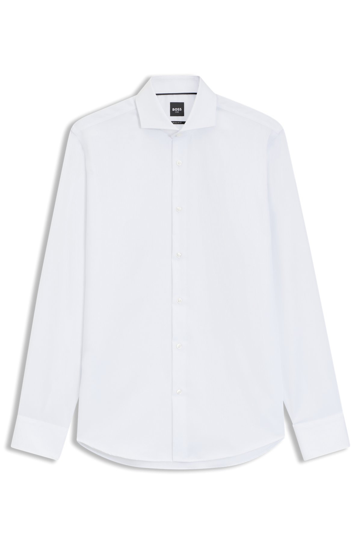 REGULAR-FIT SHIRT IN WRINKLE-RESISTANT OXFORD COTTON - 1