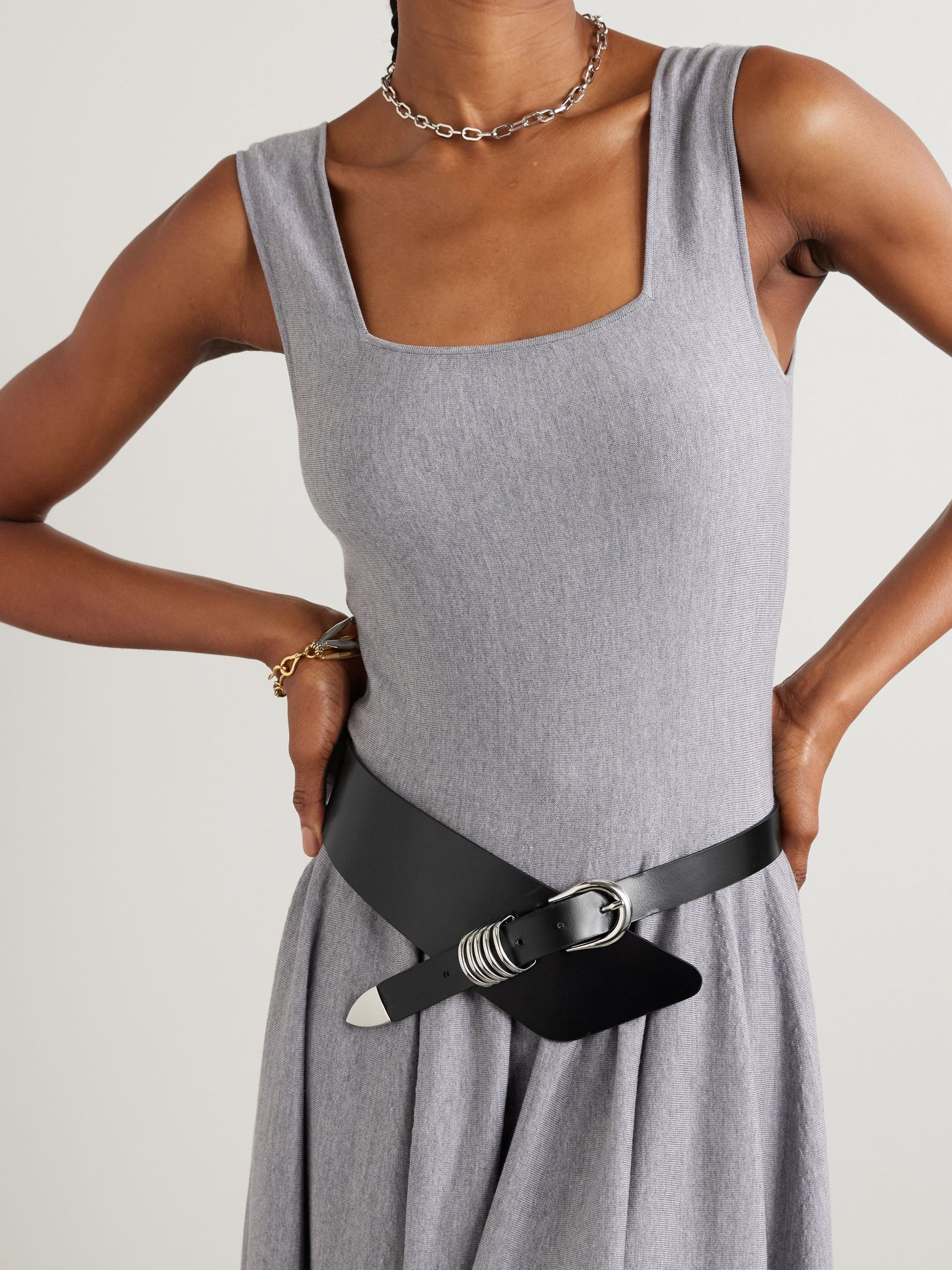 Alcott leather belt Black - 2