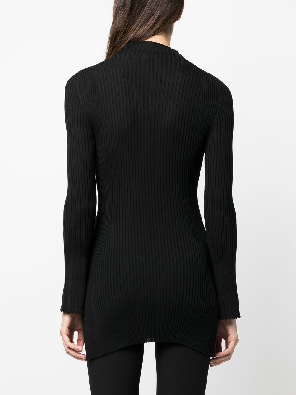 ribbed-knit merino top - 4