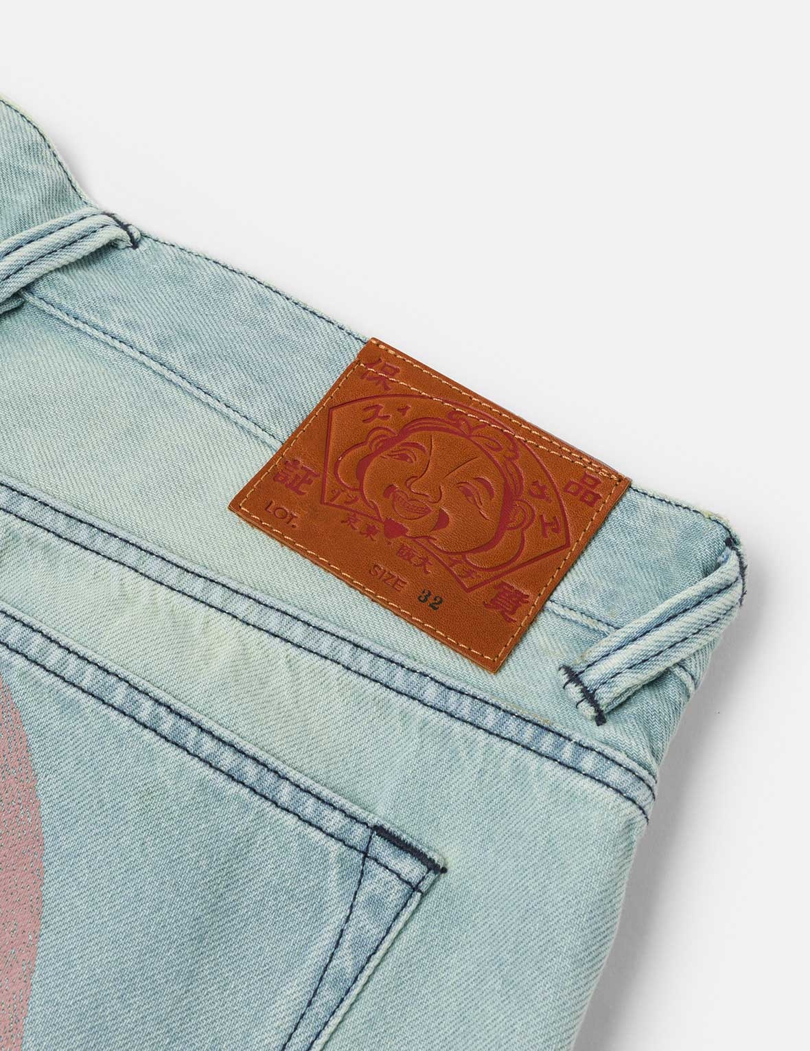 Daicock Print Oversized Denim Shorts - 6