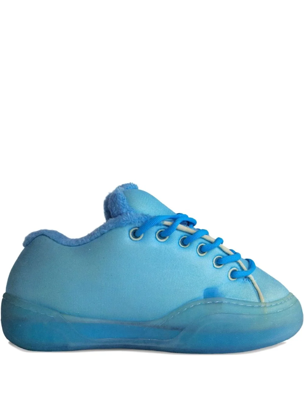 Skate faux-fur trim sneakers - 1