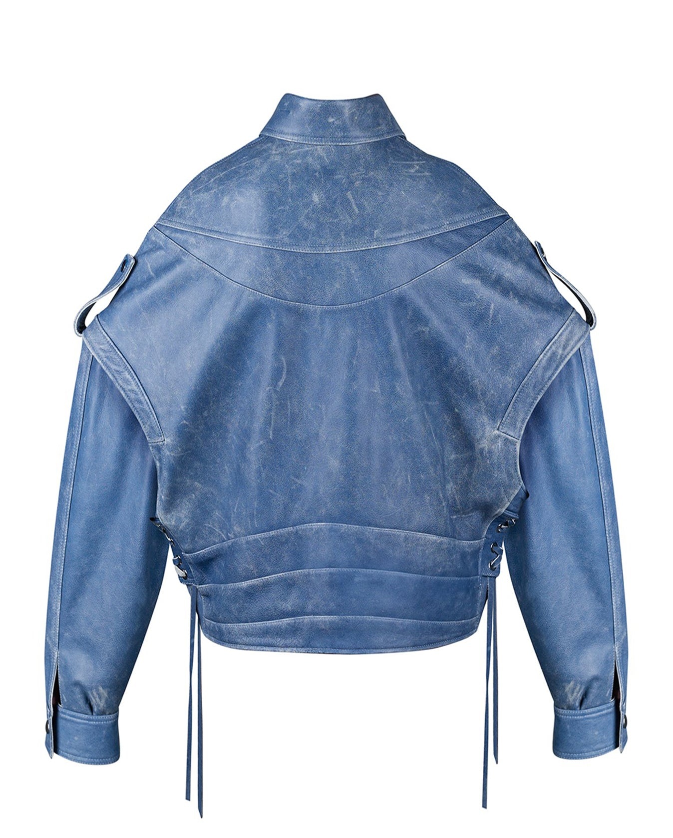 Vintage Oversized Jacket In Baby Blue - 6