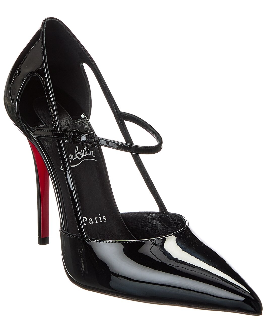 Christian Louboutin Miss Z Strap 100 Patent Pump - 1