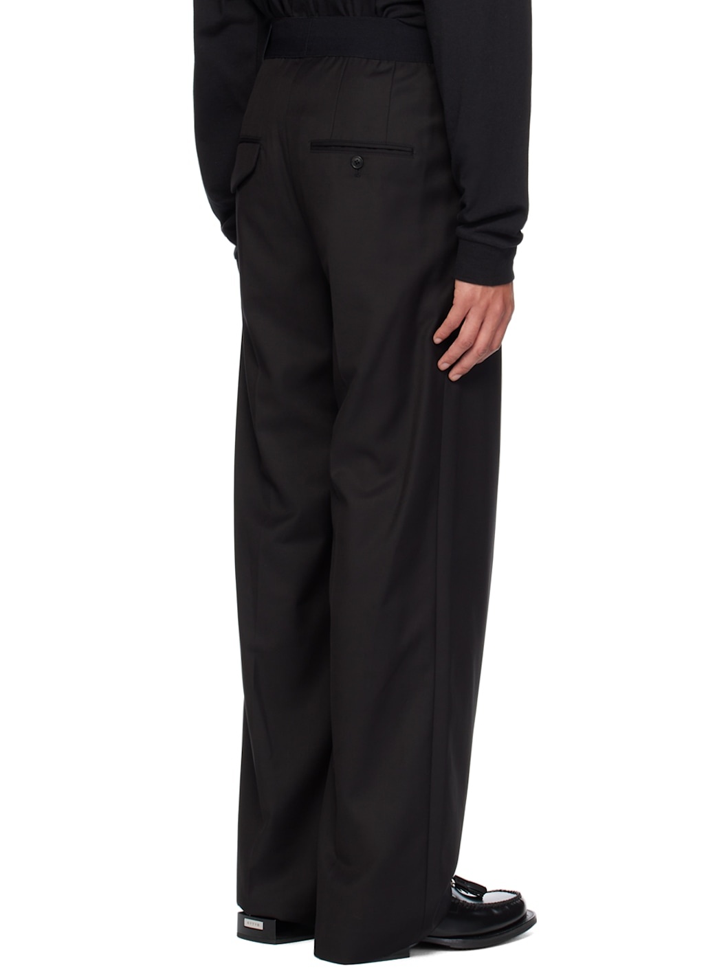 Black Logo Trousers - 3