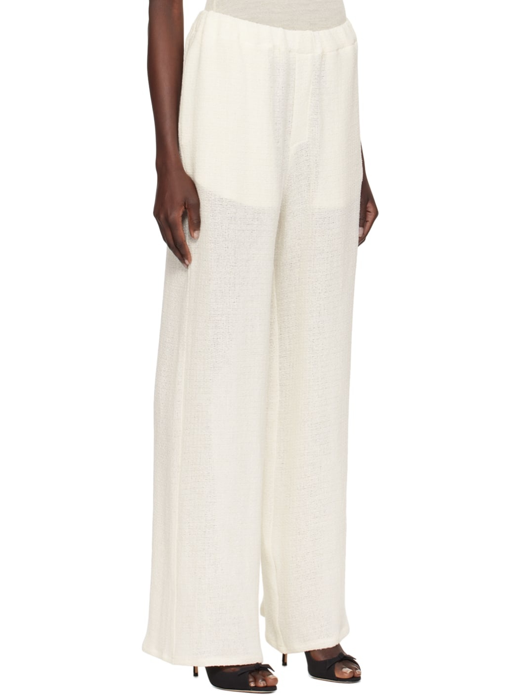 Off-White Elasticized Waistband Trousers - 2