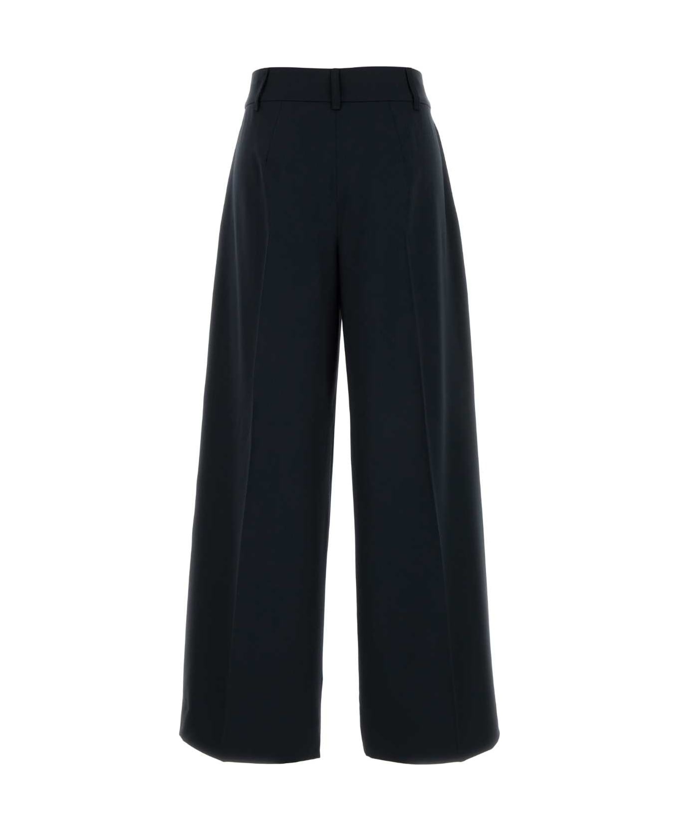 Midnight Wool Nichols Palazzo Pant - 2