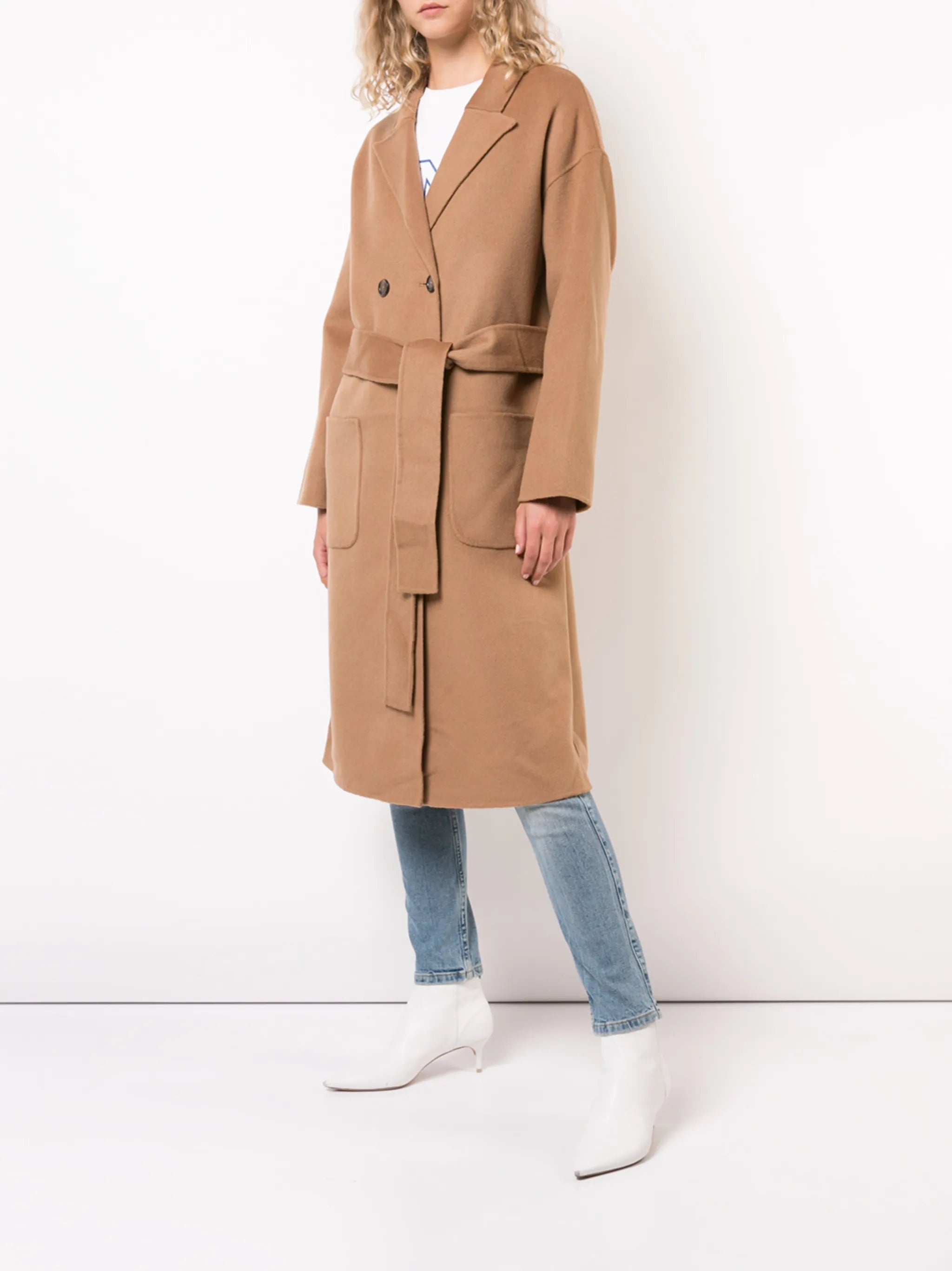 Anine Bing Dylan Belted Double-breasted Coat - 3