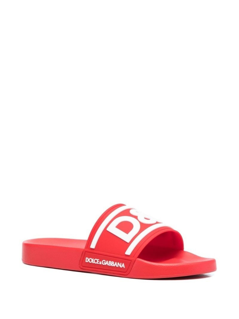 Dolce & Gabbana logo-print detail pool slides outlook