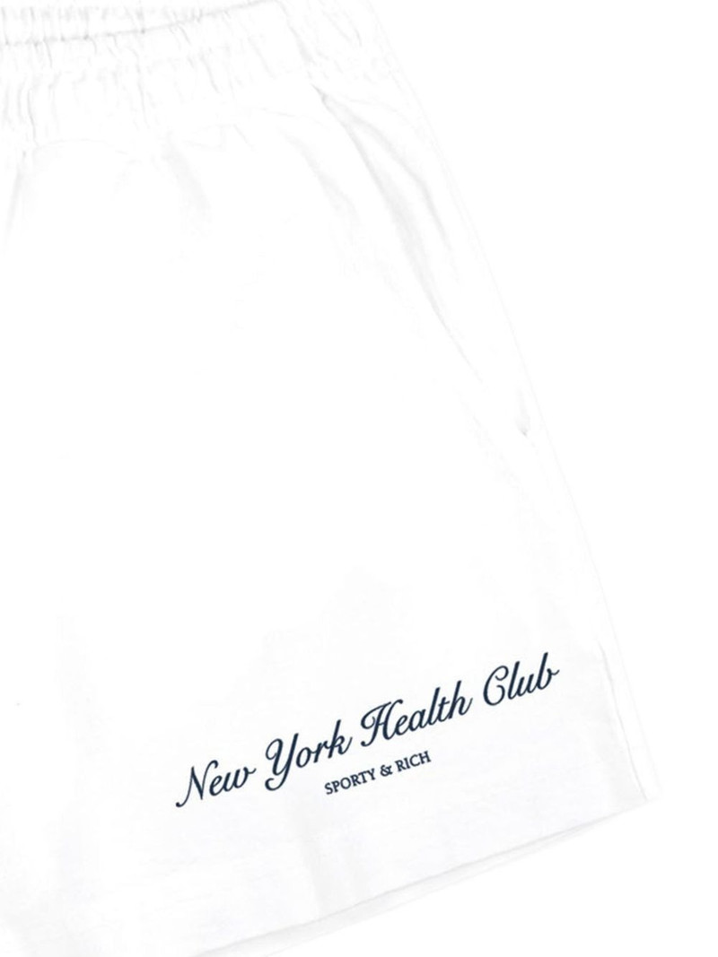 Sporty & Rich elastic-waistband logo shorts outlook