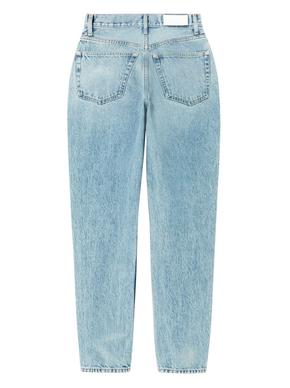 logo-patch tapered jeans - 5