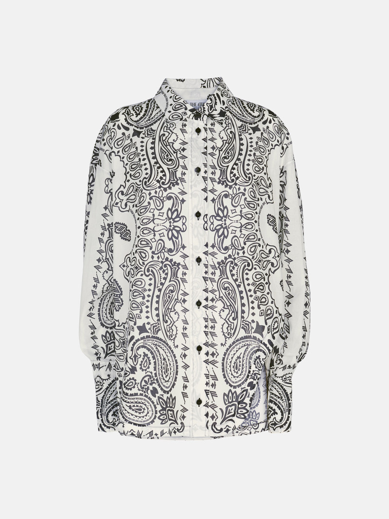 THE ATTICO WHITE AND BLACK SHIRT outlook