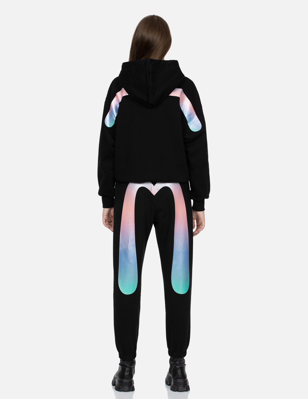 IRIDESCENT DAICOCK ZIP-UP FASHION FIT HOODIE - 5