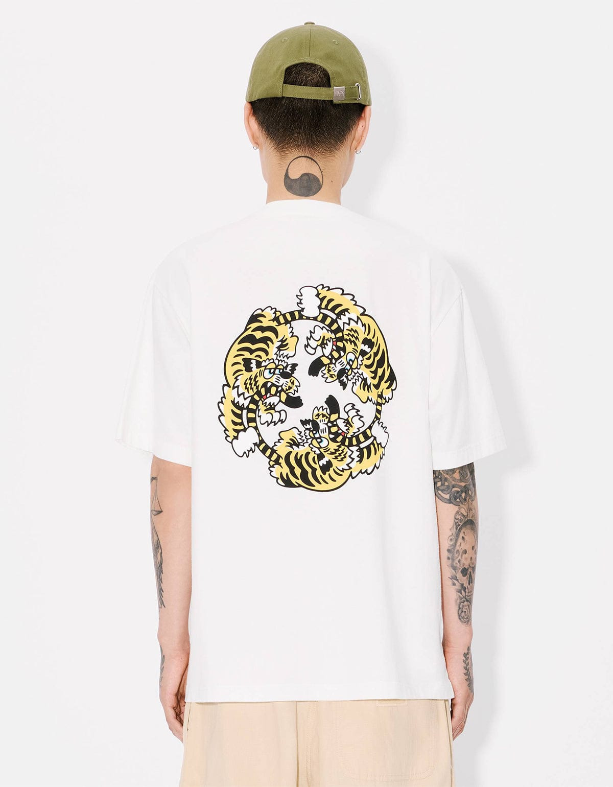 Kenzo Verdy Market Genderless Oversized Off-White T-Shirt - 4