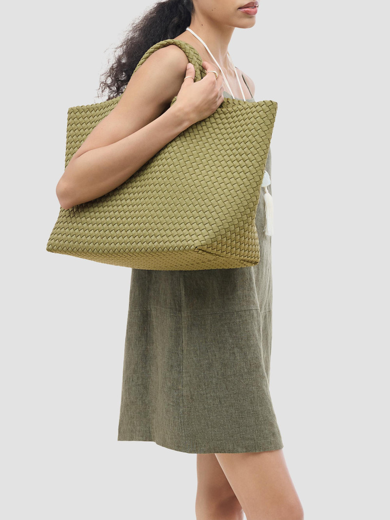 Women's St. Barths Large Tote Bag - Bottle Green 3