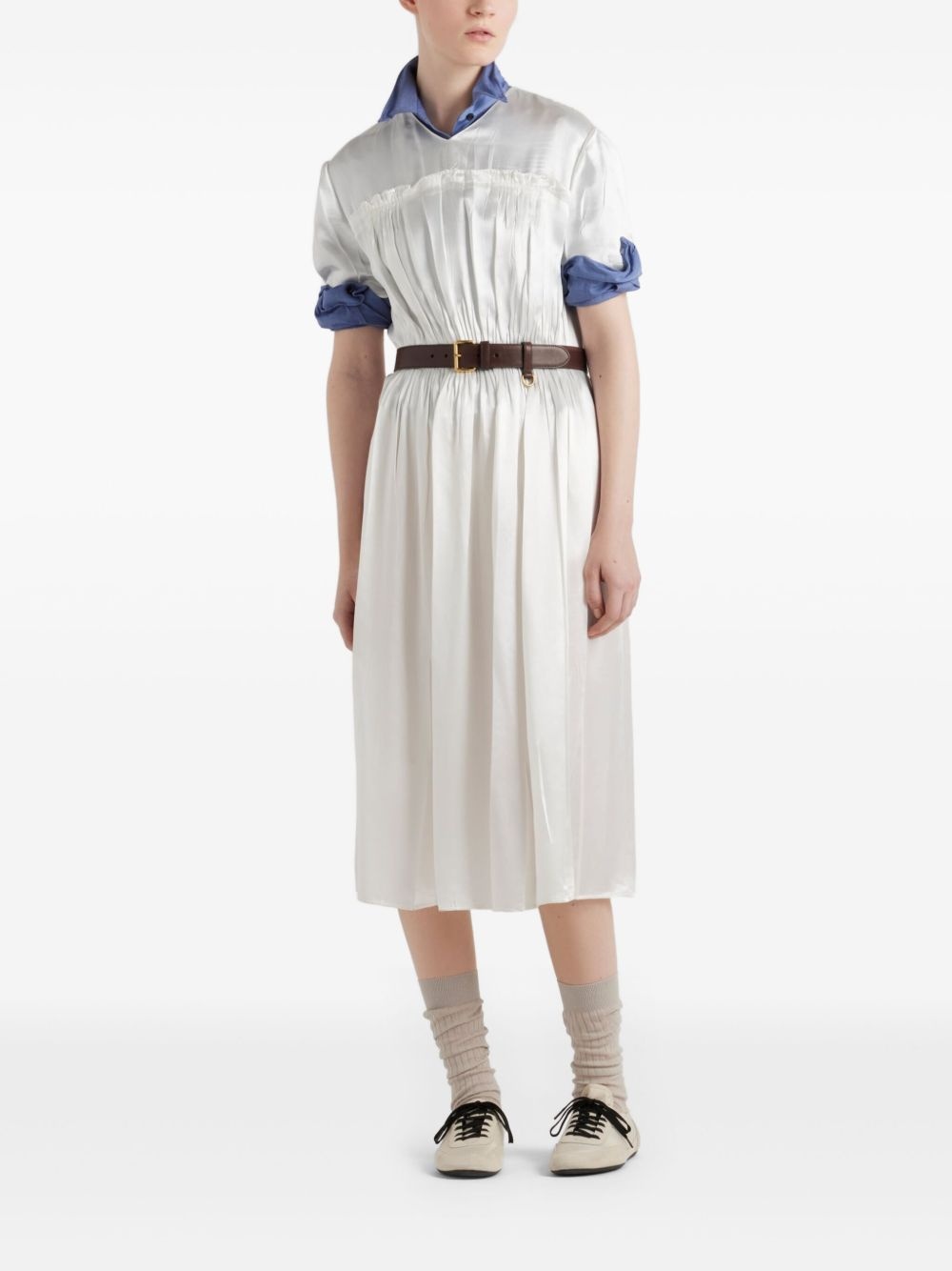 satin midi dress - 2