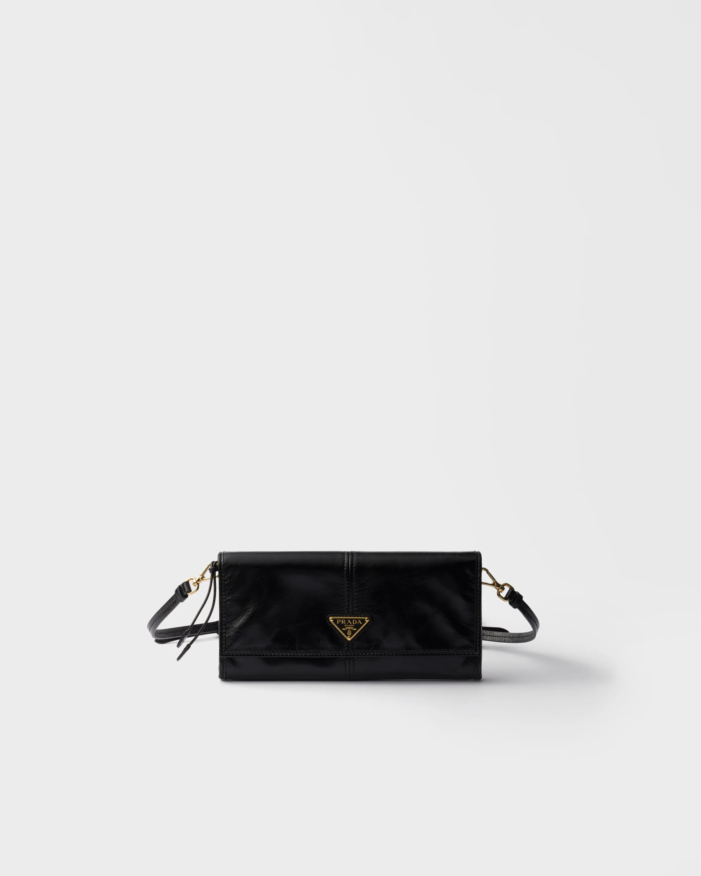 Leather wallet with shoulder strap - 1