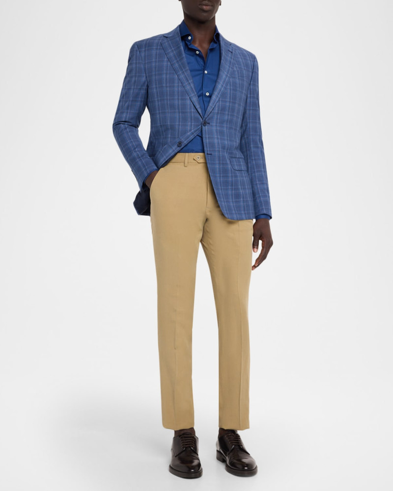 EMPORIO ARMANI Men's Lyocell, Cotton & Linen Trousers outlook