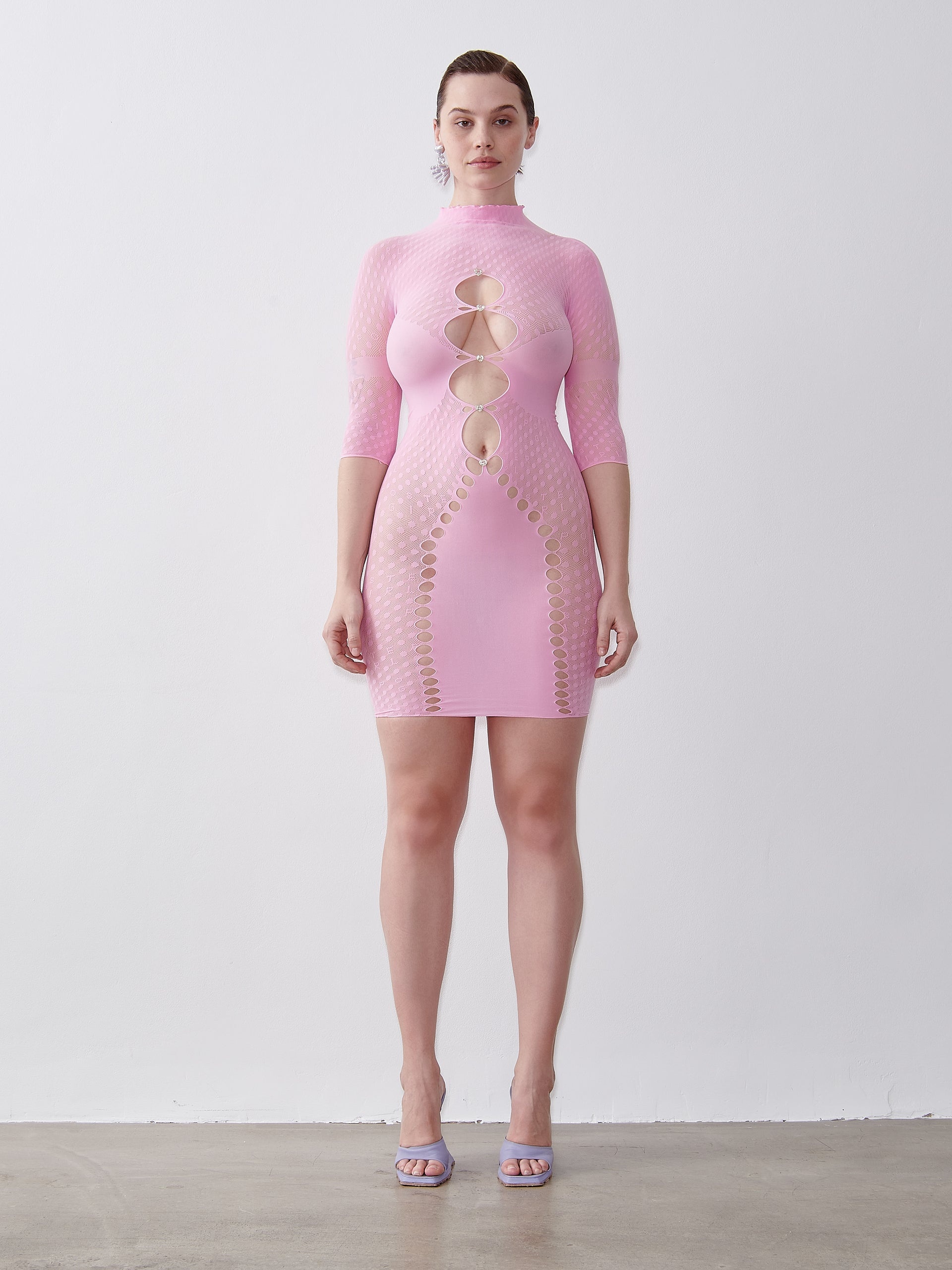 PANDORA DRESS IN SOFT PINK - 2