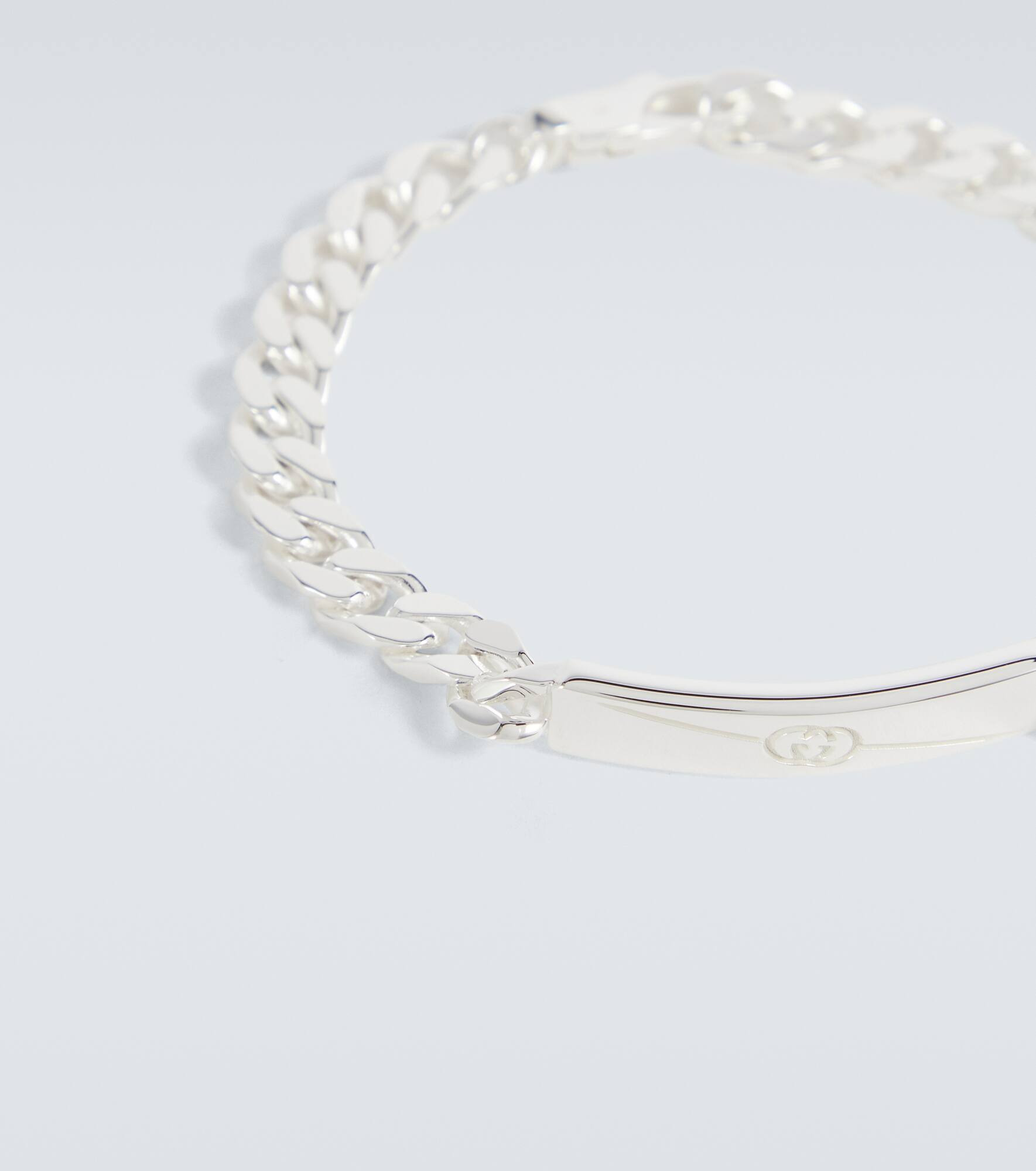 Interlocking G sterling silver bracelet - 4