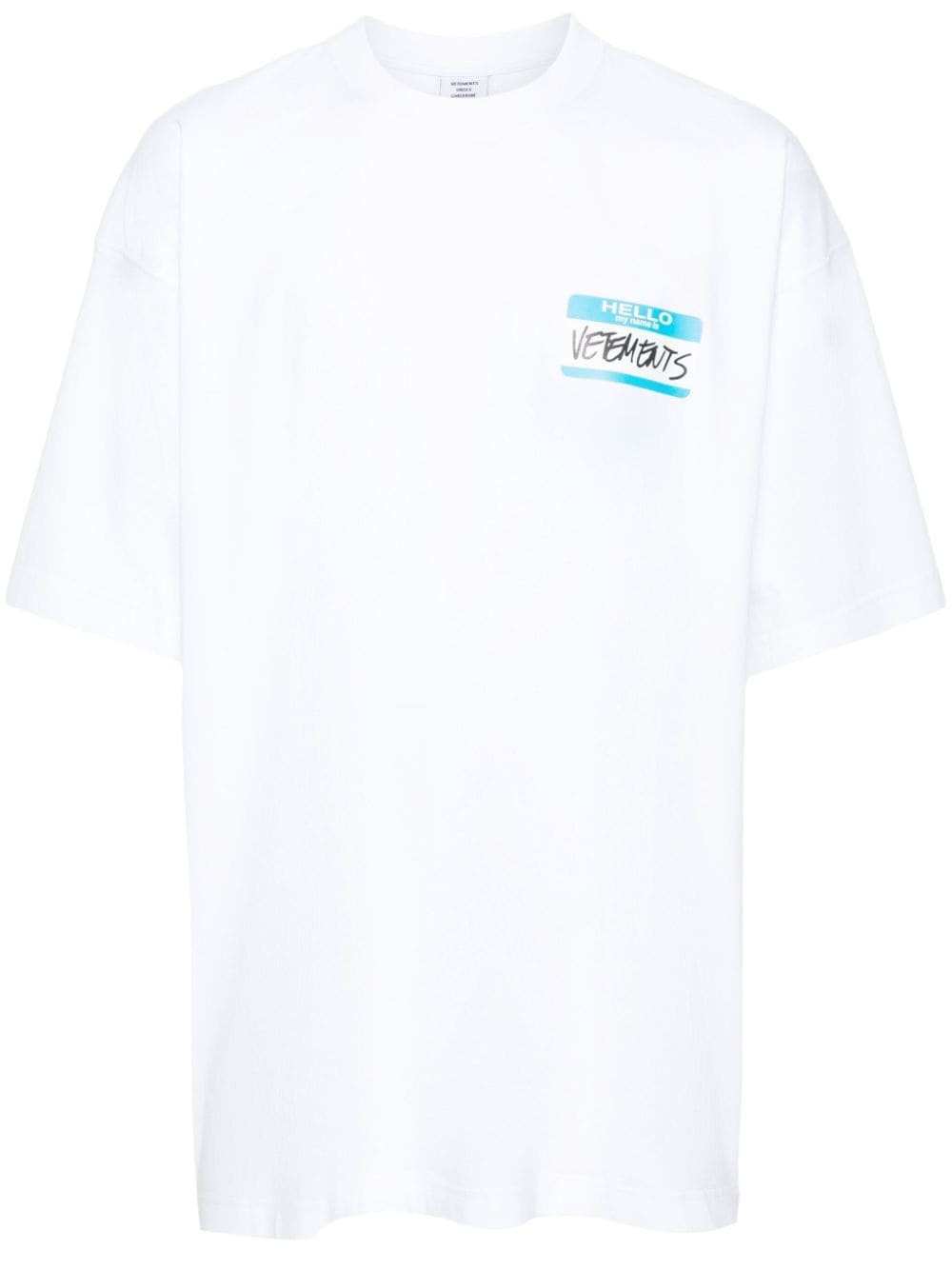 Name-Tag cotton T-shirt - 1