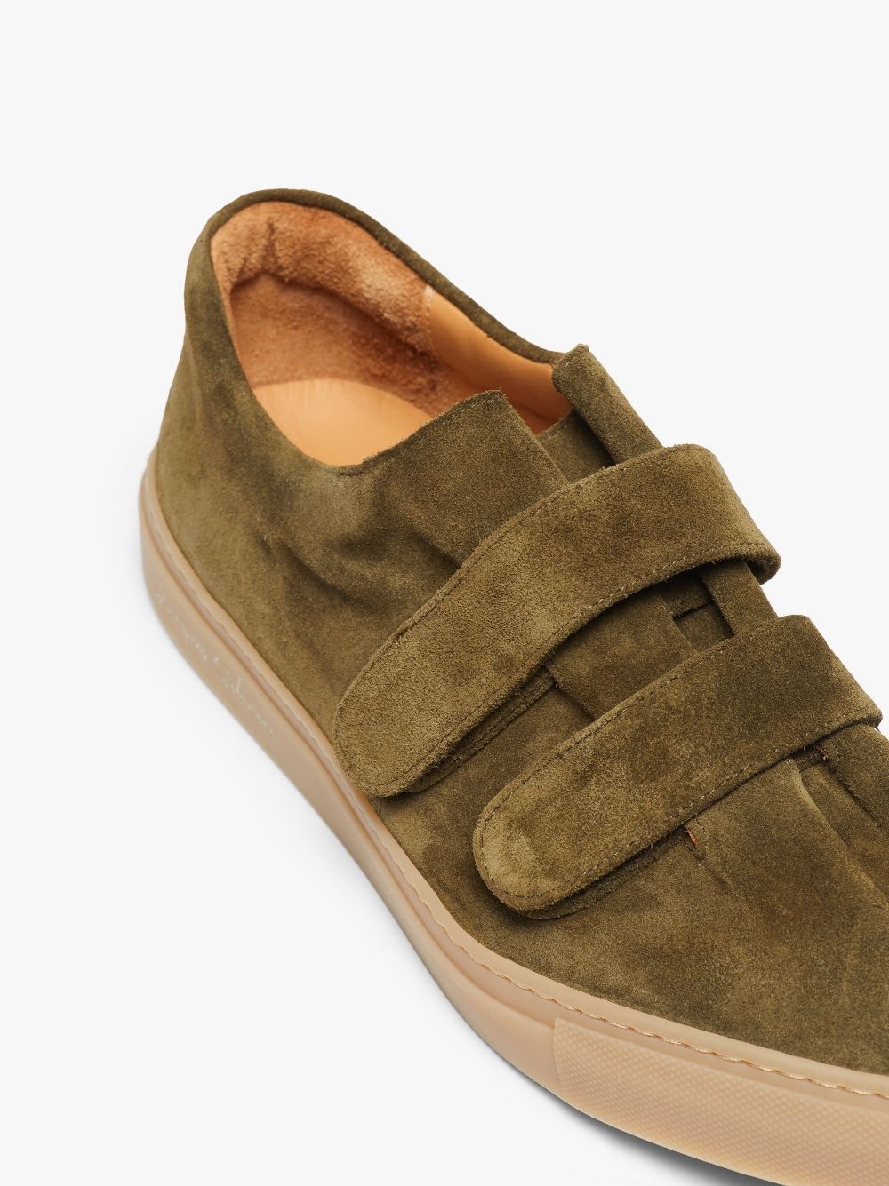 JACQUES SOLOVIÈRE KAHKI SUEDE VELCRO® SNEAKERS - 5